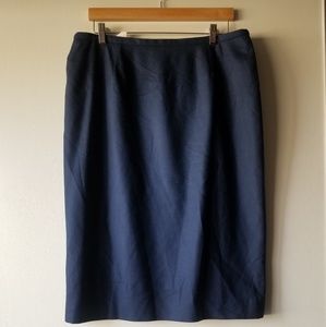 Vintage ♡Pendleton♡ Navy Wool Pencil Skirt
